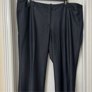 Worthington Black Grey modern fit dress pants slacks size 22W